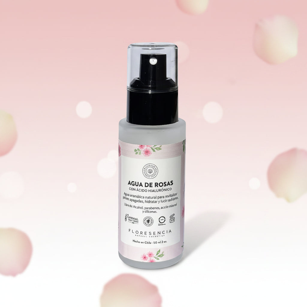 Agua de Rosas con Ácido Hialurónico 50 ml Vegano