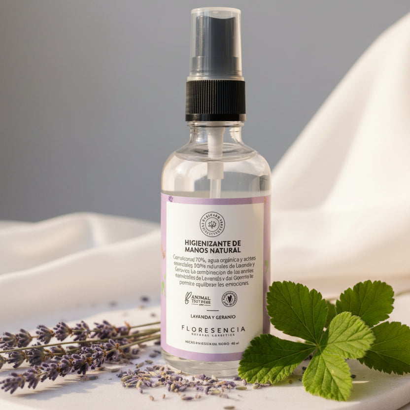 Higienizante de Manos - Lavanda y Geranio 60 ml.