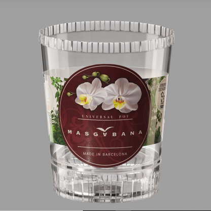 Maceta Orquídea Masgabana M128 Tapa Rosca