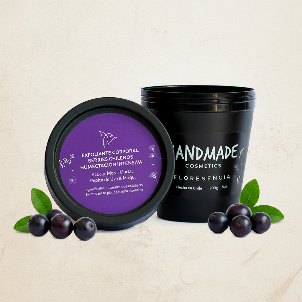 Exfoliante de berries chilenos 200 g